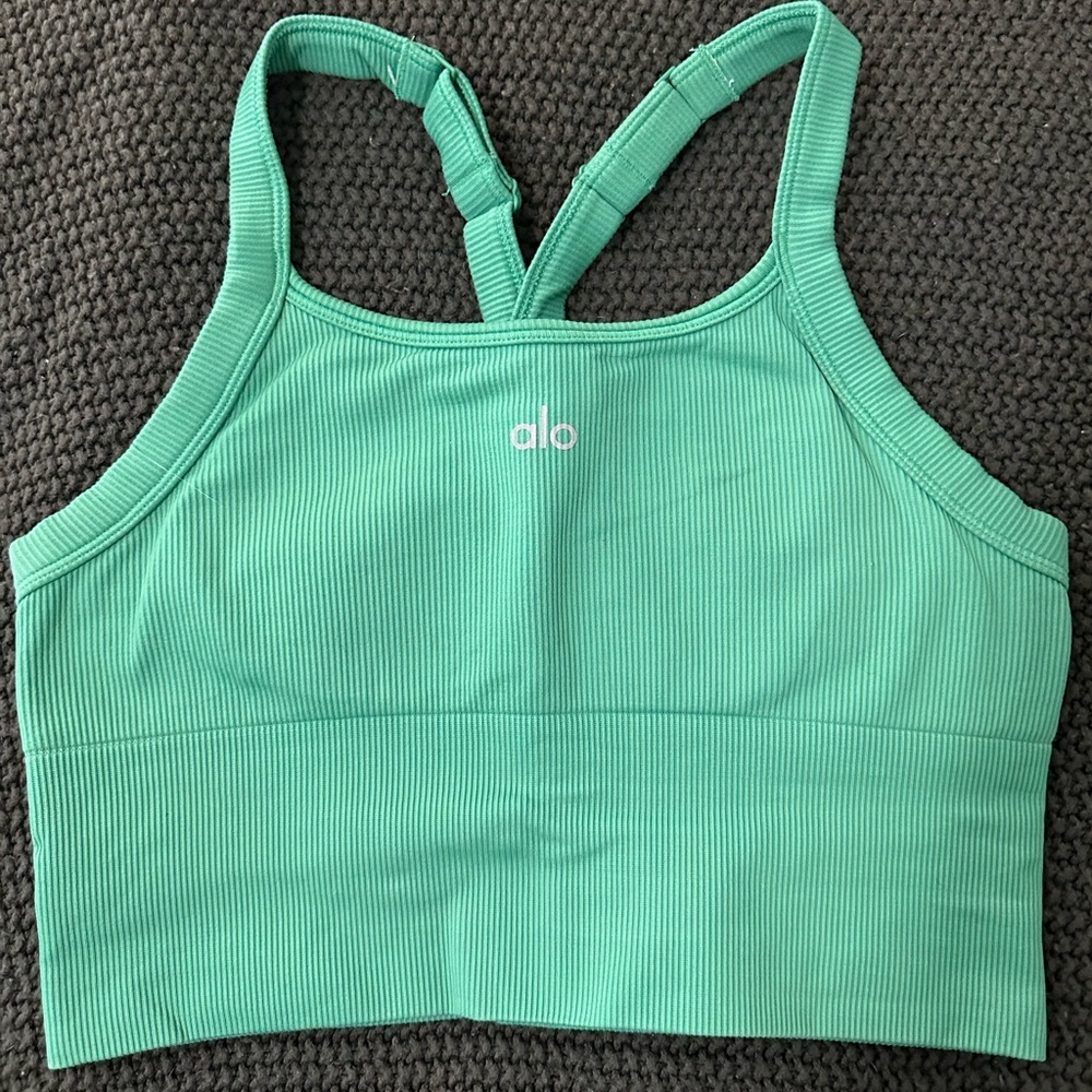 Alo Yoga Seamless Ribbed Favorite Bra Tank